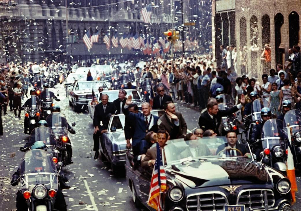 Apollo 11 ticker tape parade.   Credit: NASA